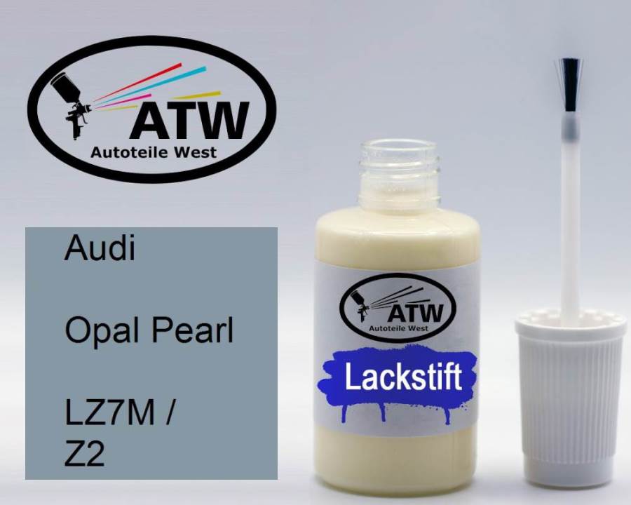 Audi, Opal Pearl, LZ7M / Z2: 20ml Lackstift, von ATW Autoteile West.